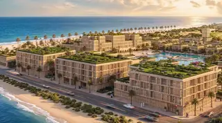 The residences at sunset